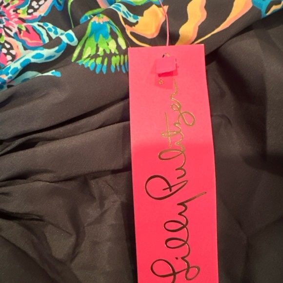 Lilly Pulitzer Imani Long Sleeve Top Blouse Tropic Floral Paradise Glow size XXS - Picture 14 of 15